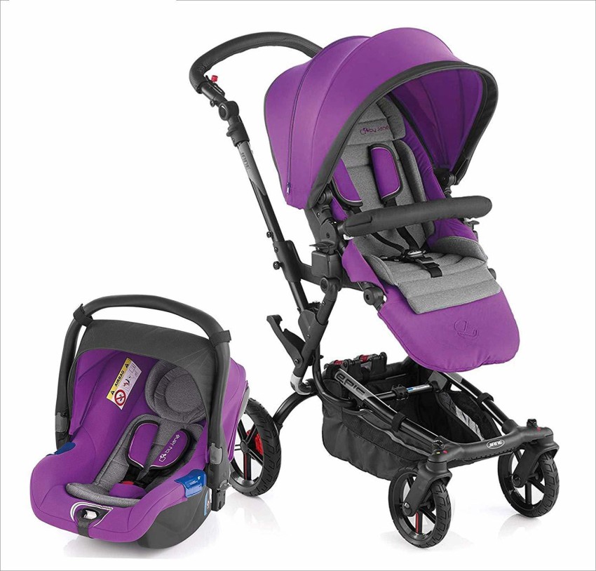 Purple stroller sales with car seat