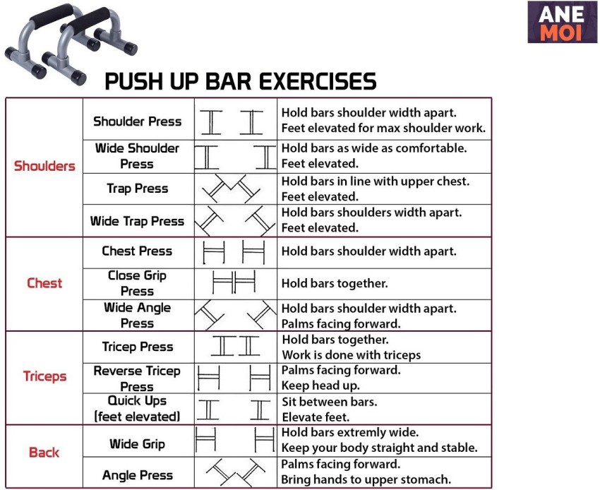 Push up bar online routine