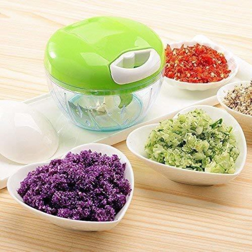 Chopper Mini Handy&Compact vegetable Fruits cutter Pull String to Slice  Chopping