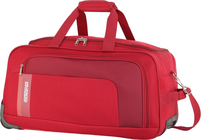 Remember Duffle Travel Bag - Red