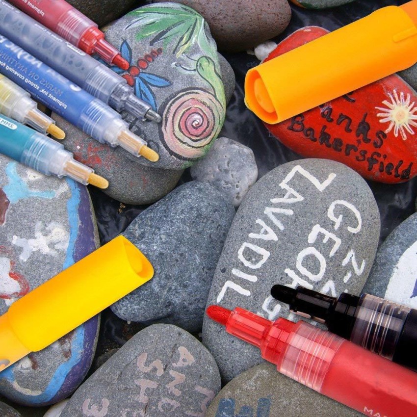 Morfone Acrylic Paint Marker Pens, Morfone Set of 12 Colors