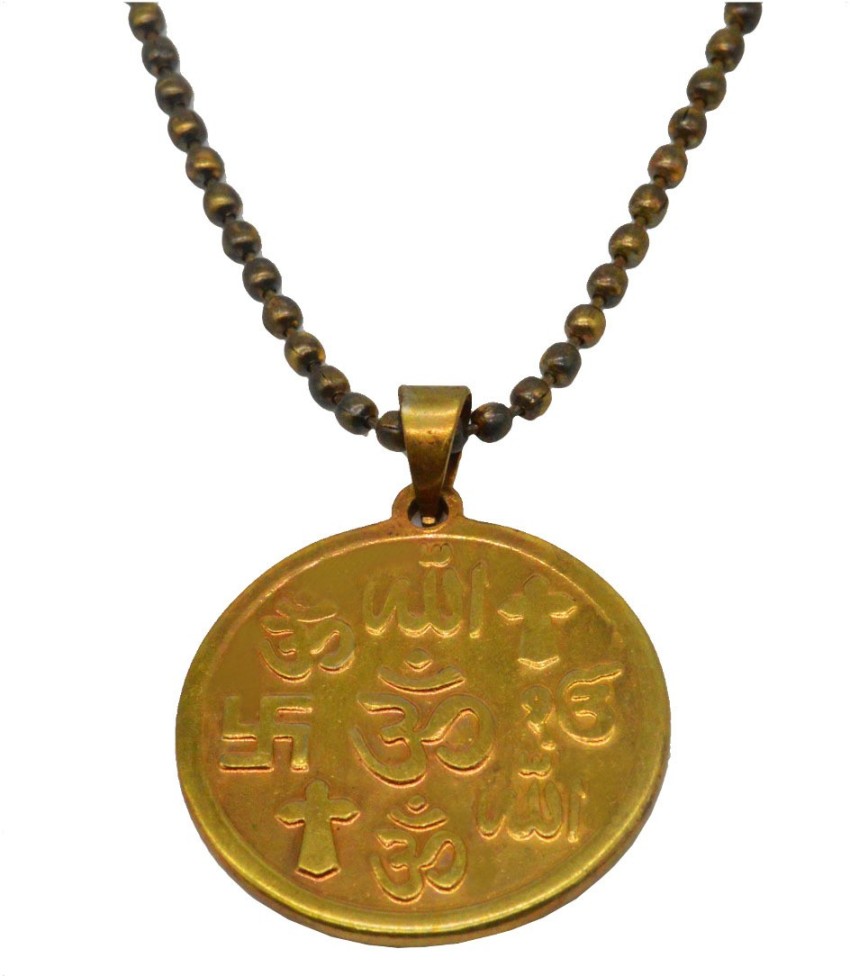 Om cross hot sale allah pendant