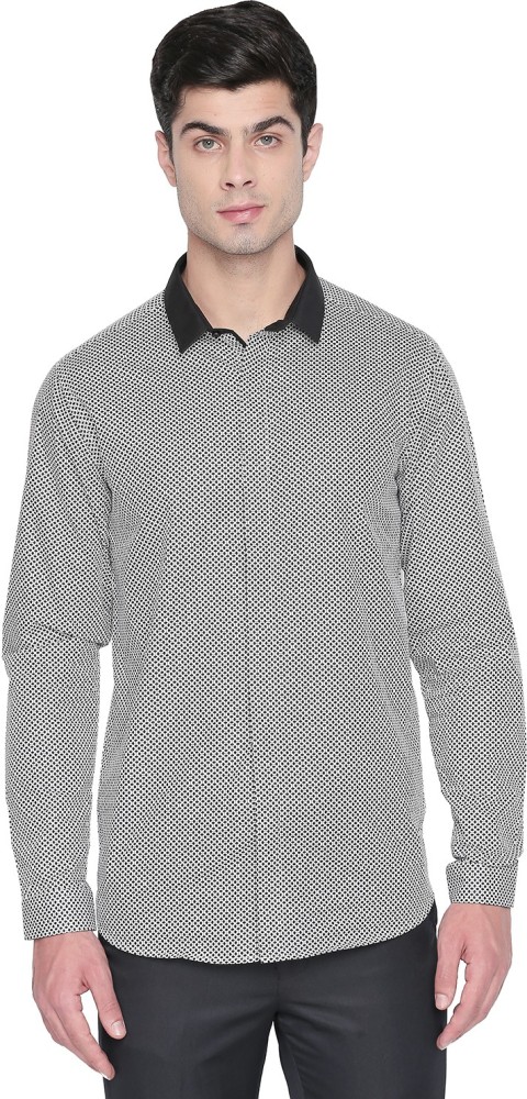 Richard Parker by Pantaloons Men Checkered Formal Grey Shirt - Buy Richard  Parker by Pantaloons Men Checkered Formal Grey Shirt Online at Best Prices  in India