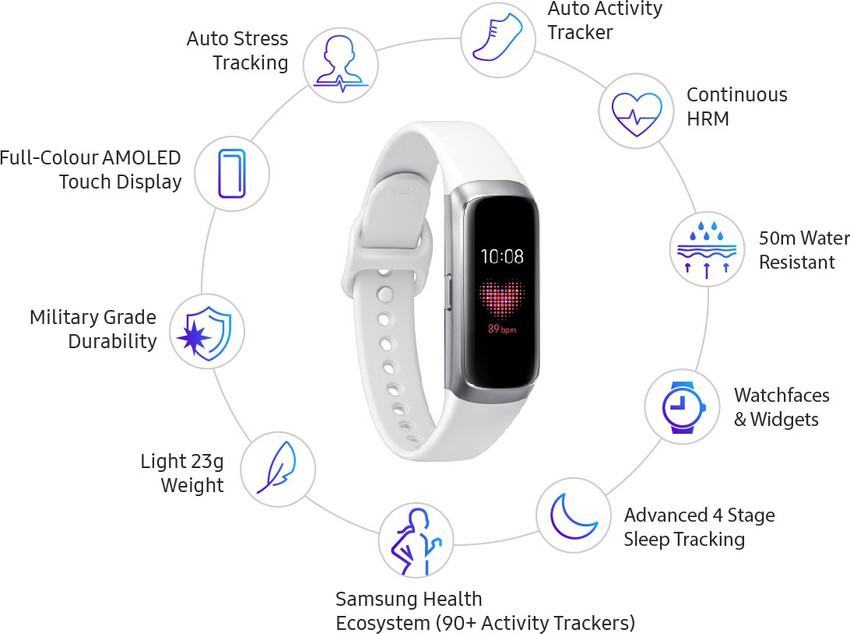 Samsung galaxy fit fitness tracker clearance