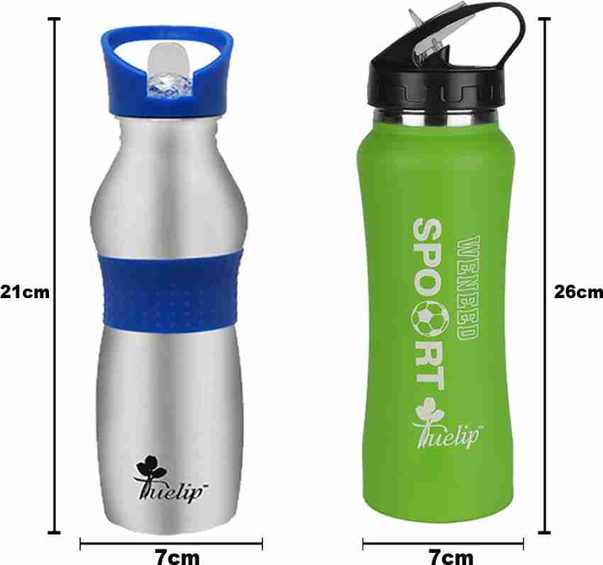 Tuelip Combo Sports Stainless Steel Bottle for School Going  Kids Girls & Boys,College,Gym,Sports 750 ml Water Bottles - School Water  Bottle