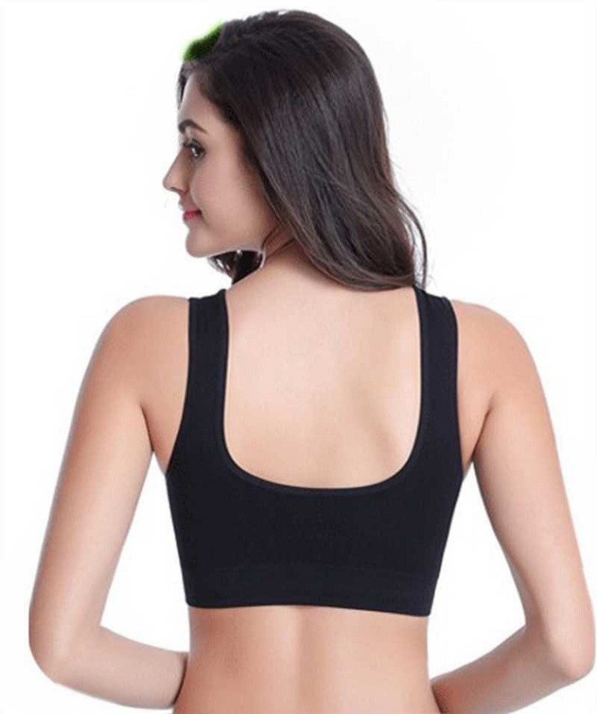 apna by Sexy Sports bra- Women, Girls Free Size (28 TO 36) Black Women  Sports Non Padded Bra - Buy apna by Sexy Sports bra- Women, Girls Free Size  (28 TO 36)