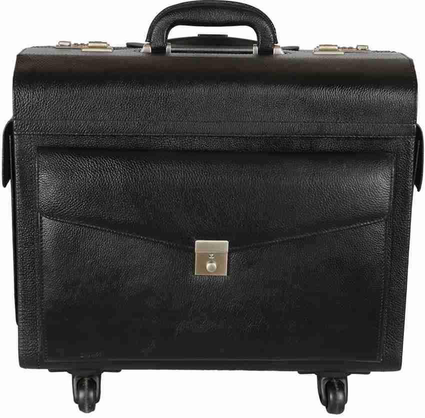 Black Leather Pilot or Doctor's Briefcase from Louis Vuitton