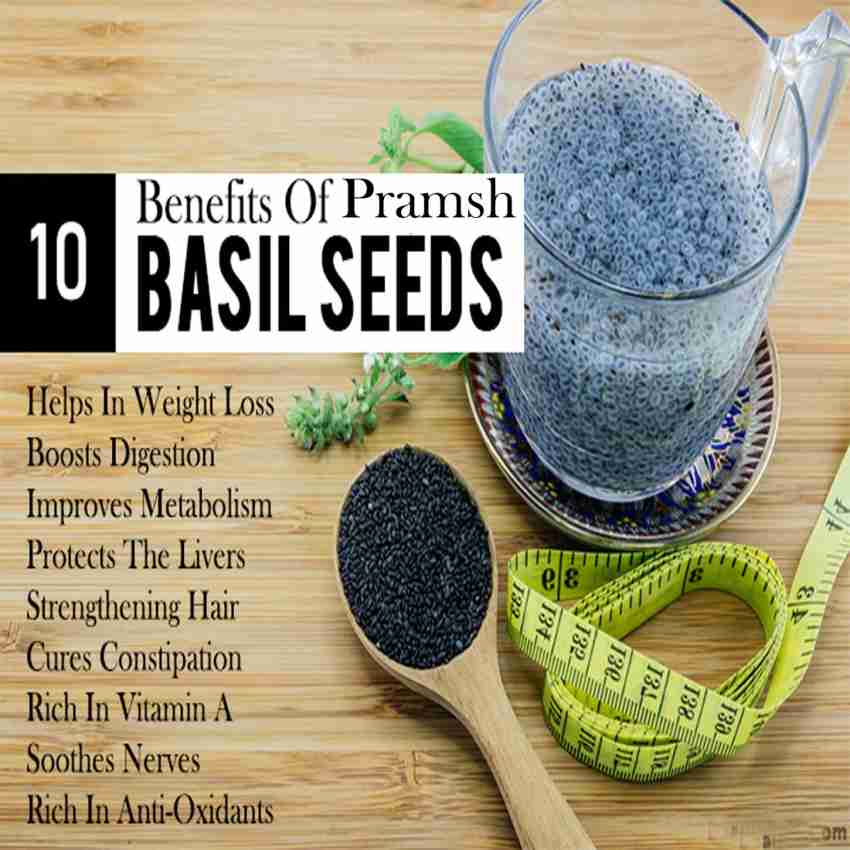 PRAMSH Premium Quality Holy Basil Seeds 500gm Sweet Basil Seeds