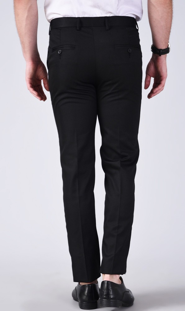 Buy Men's Black Colour Formal Trouser Online at Best Prices in India -  JioMart.