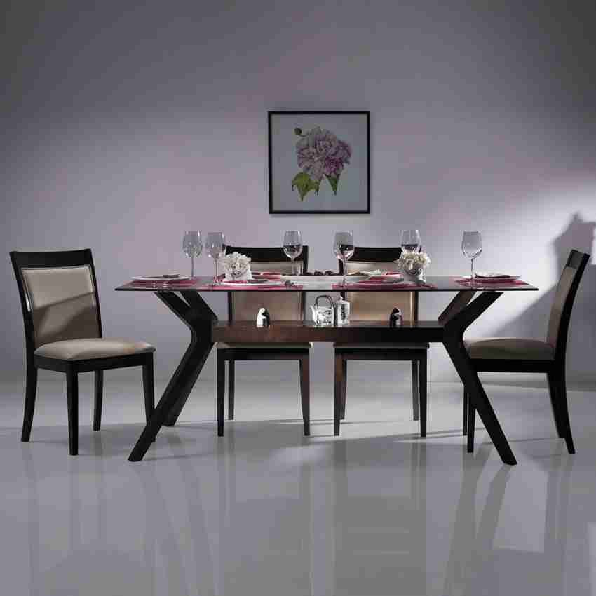 Glass dining table 6 seater online price