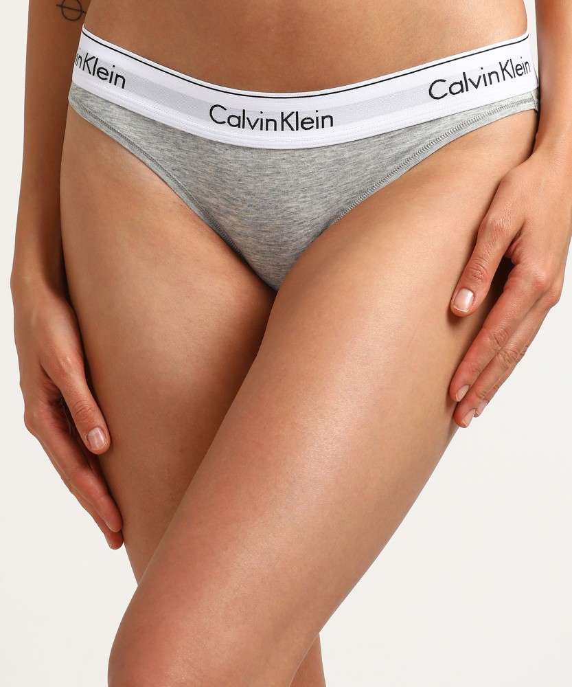 Ib Disciplinære diagram Calvin Klein Underwear Women Bikini Grey Panty - Buy Calvin Klein Underwear  Women Bikini Grey Panty Online at Best Prices in India | Flipkart.com