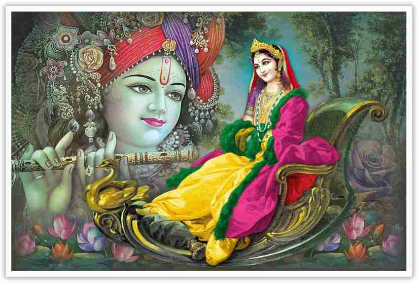 lord krishna with radha rani