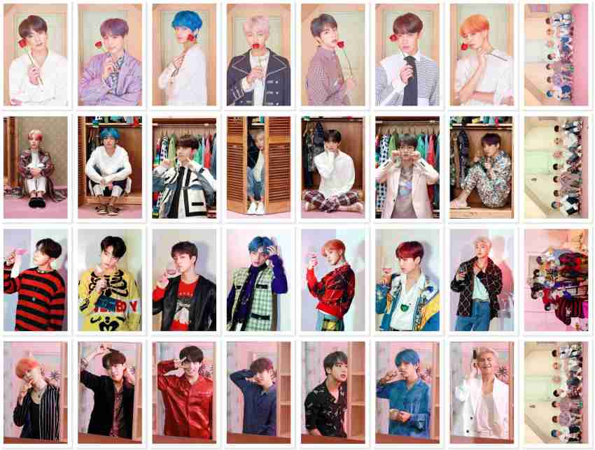 BTS Lomo Cards, BTS Photocards, BTS Army, Pack of 16, A6 Size, 4.1x  5.6 Inch