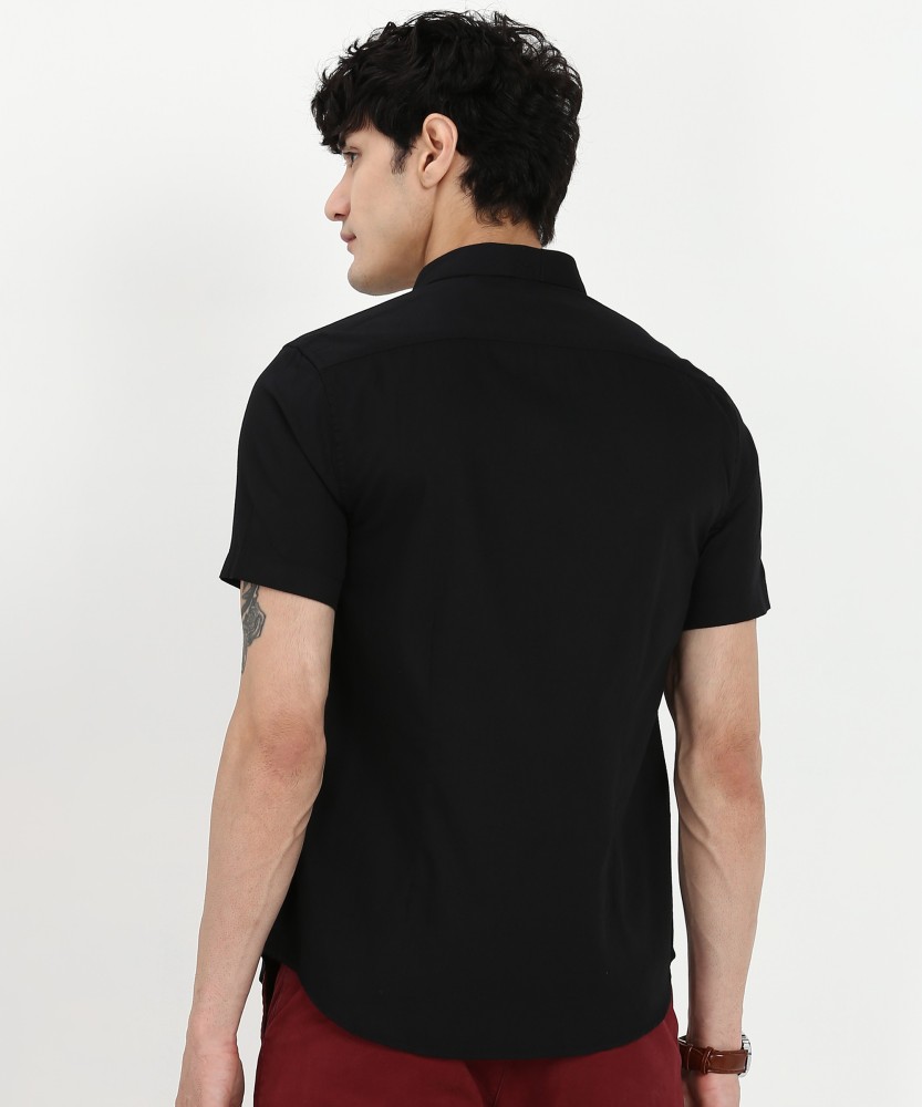 Blackberrys Men Solid Casual Black Shirt - Buy Blackberrys Men