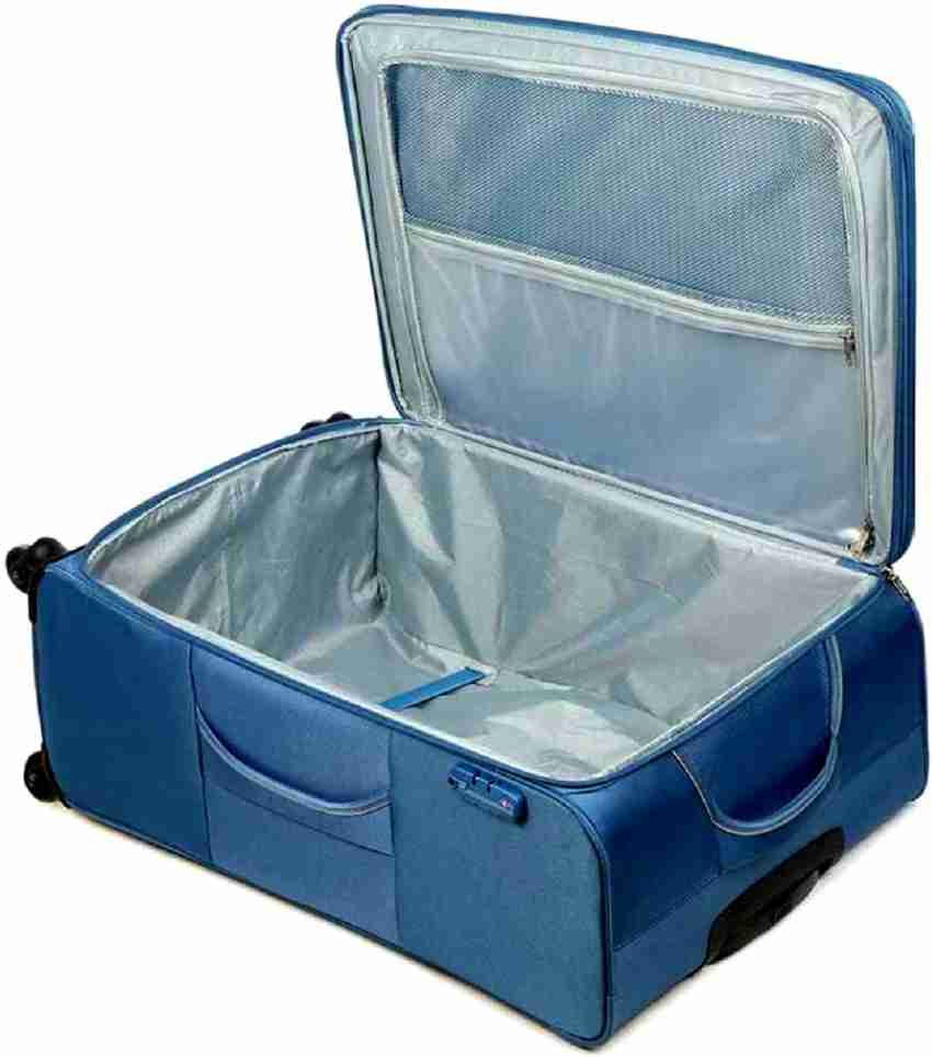 AMERICAN TOURISTER AMT ATLANTIS Travel Luggage Suitcase Expandable Check in Suitcase 4 Wheels 27 inch Blue Price in India Flipkart