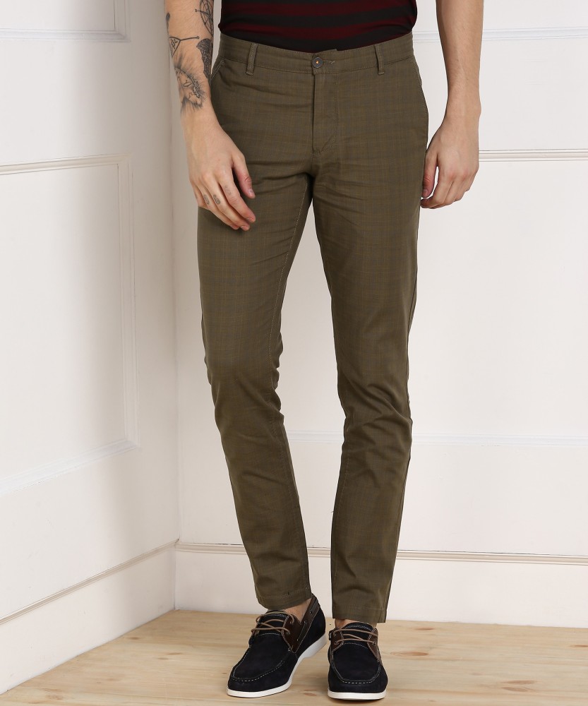 Buy Scullers Slim Fit Men Blue Trousers Online at desertcartINDIA