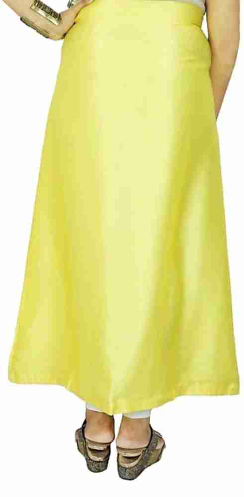 PKYC AM-LYellowSP-44 Satin Blend Petticoat Price in India - Buy PKYC  AM-LYellowSP-44 Satin Blend Petticoat online at