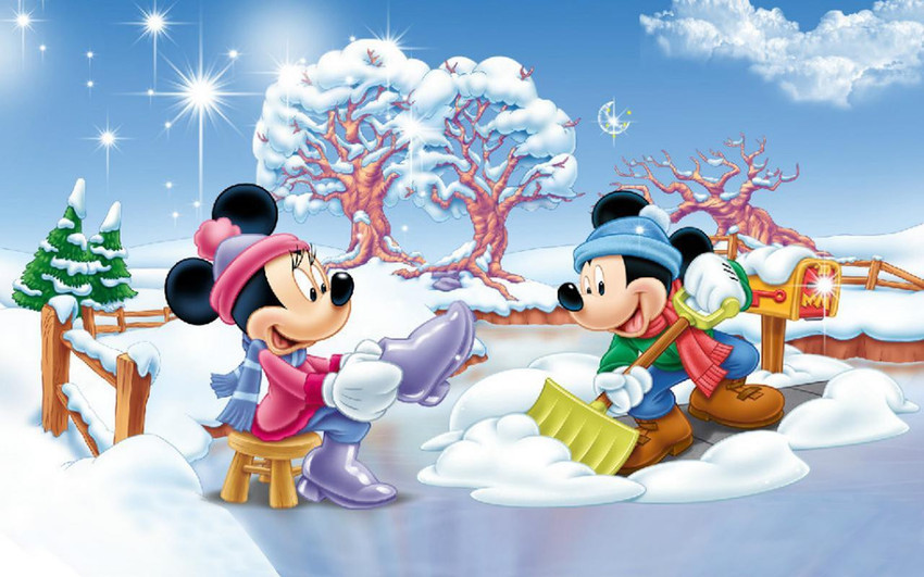 Mickey Mouse And Friends Christmas Wallpaper — free download