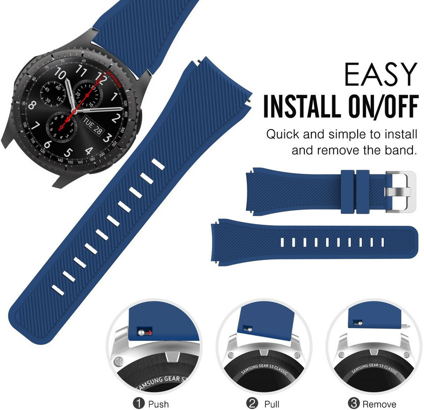 Changing watch band on samsung gear s3 top