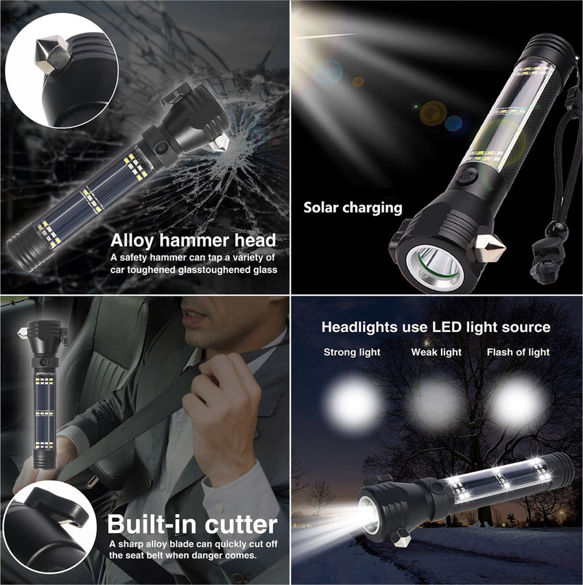 Flashlight alarm outlet