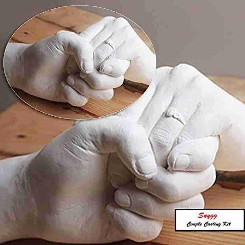 Couples Hand Holding Plaster Casting Kit (21 Piece Set)