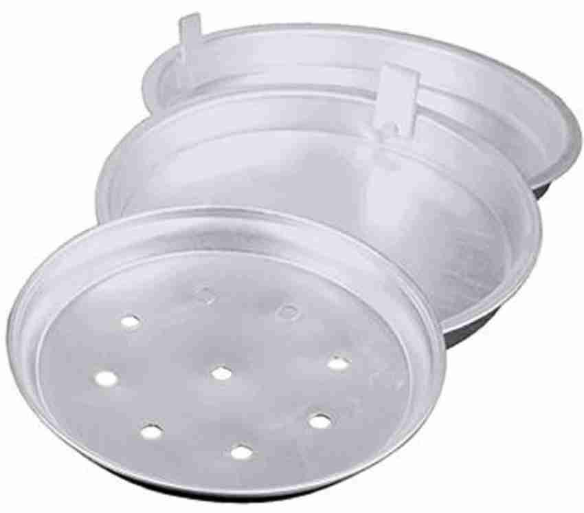 fornia Aluminium Idli Maker Cooker With 4 Plates+ 3 Plates Steamers (2  Dhokla Plate + 1 Patra Plate) , 9.5 Diameter (Idco01) Induction & Standard  Idli Maker (4 Plates , 15 Idlis )