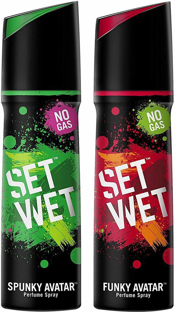 SET WET Perfume 120ml Spunky and Funky Avatar Pack of 2