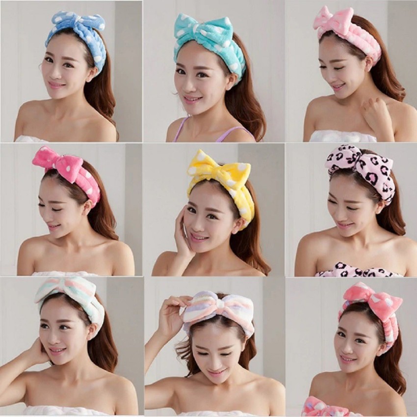 Big Bow Bath Spa Headband Make Up Head Wrap Soft Hair Band Headband price  in UAE  Amazon UAE  kanbkam