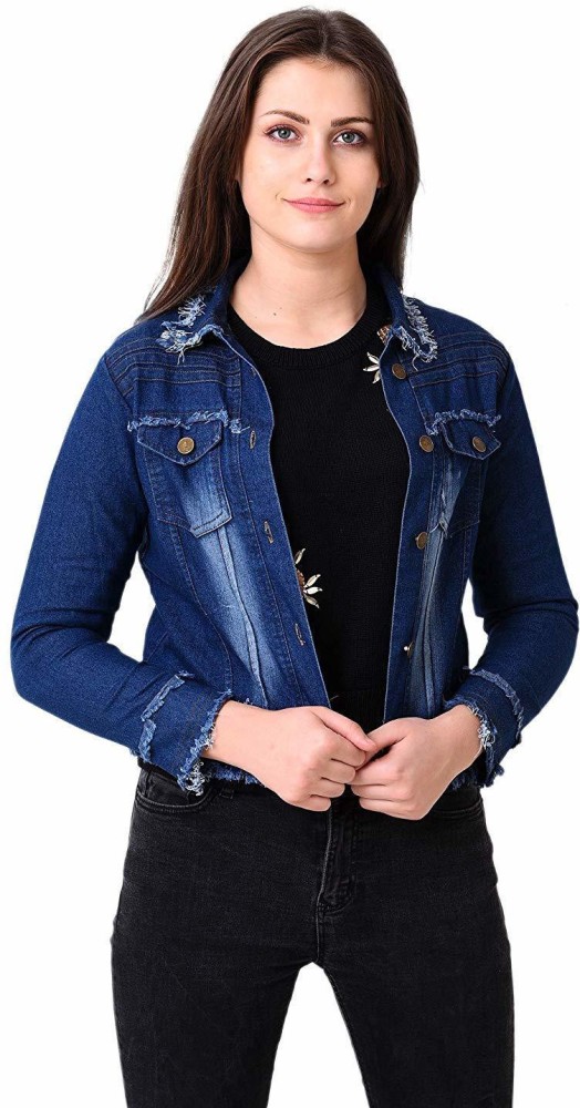 Denim jackets for women on sale flipkart