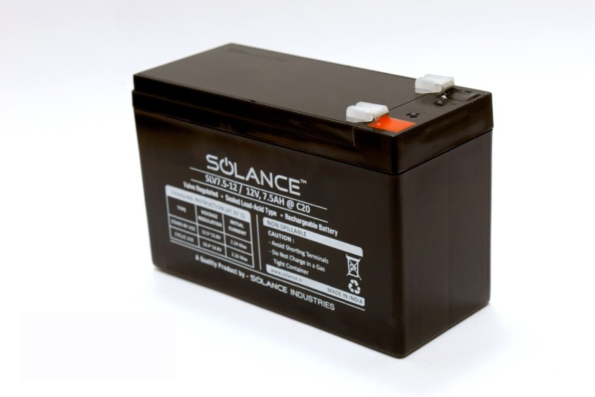 Solance 12V 7.5AH SMF Battery Gel Solar Battery Price in India