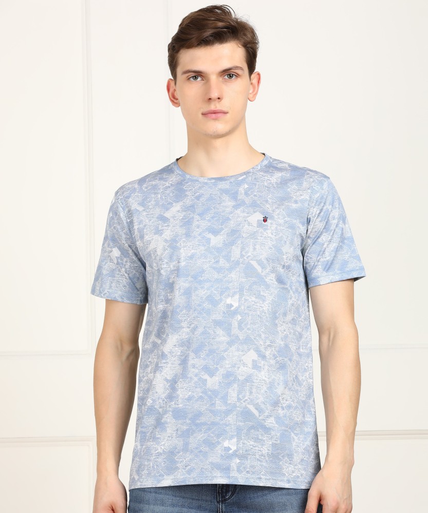 Louis Philippe Sport Printed Men Round Neck Blue T-Shirt - Buy Louis  Philippe Sport Printed Men Round Neck Blue T-Shirt Online at Best Prices in  India