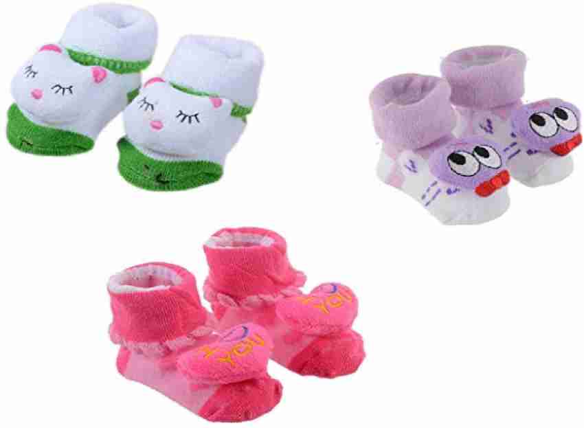 Newborn baby girl booties best sale