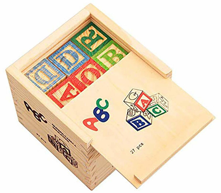 SYGA Alphabet Blocks Letters Cube Stacking Building Blocks
