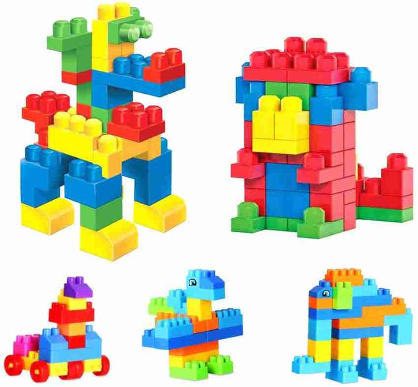 FRAONY Creativity 100 Pcs Blocks Game Set for Children My Smart Block Set,  Educational Building Easy Design Model Kids Home Fun Toy Both Boys and  Girls - Creativity 100 Pcs Blocks Game