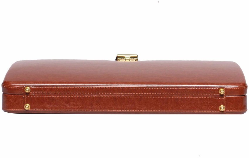 Buy Leather Villa LV Genuine Leather Laptop Compartment Expandable