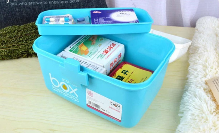 SHAFIRE Portable Storage Box Medicine Box First Aid Kit Drugs Baby