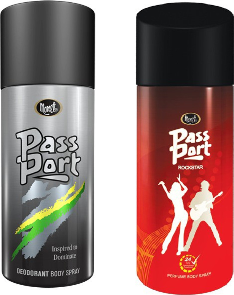 MONET Passport Black Passport Rockstar Body Spray For Men