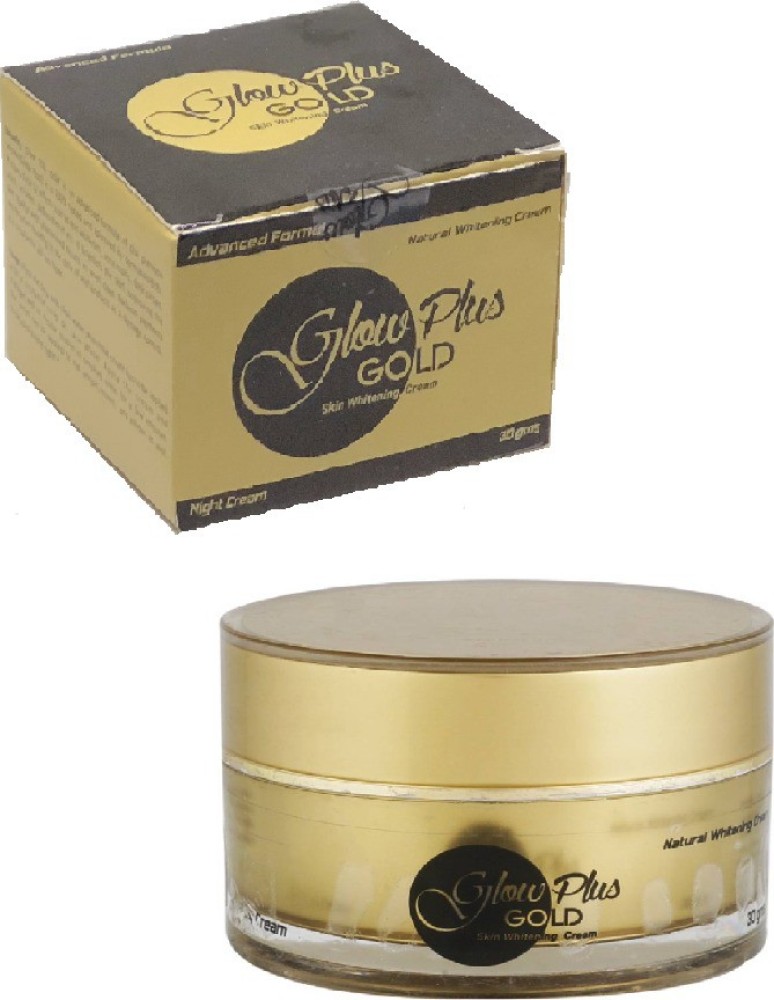 Glow plus Gold Skin Brightening Night Cream Made In France 30gm