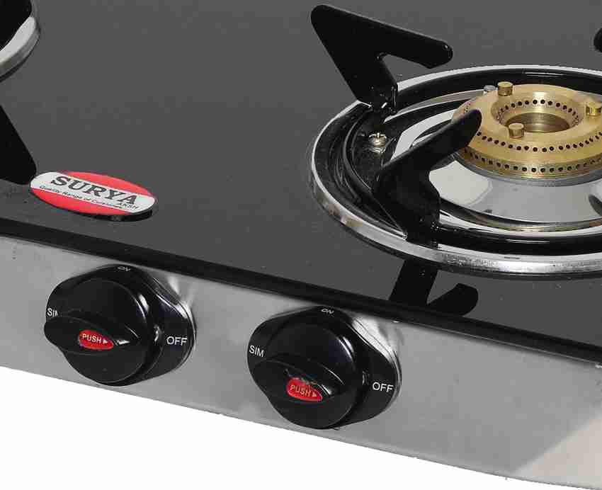 Surya gas stove 4 burner stainless steel clearance