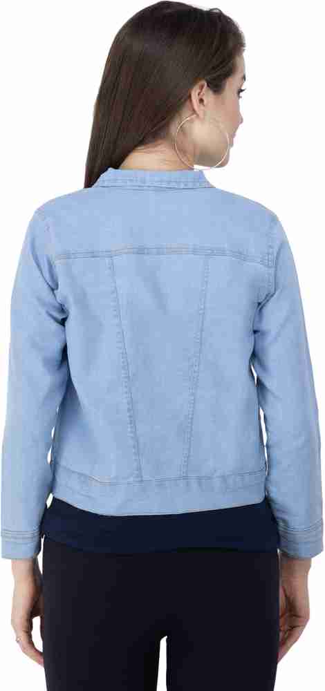 MONTREZ 3 4th Sleeve Solid Women Denim Jacket Buy MONTREZ 3 4th