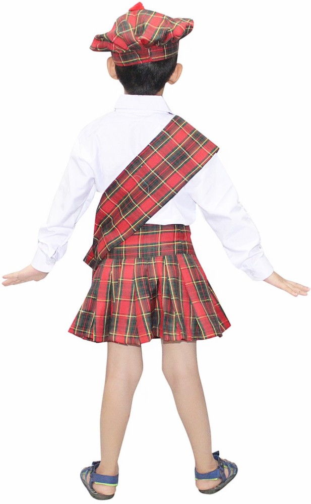 KAKU FANCY DRESSES International Traditional Scottish Boy Costume/Veneziano  for Halloween Carnival Cosplay Costume/Tartan Fancy Dress for 7-8 year Kids Costume  Wear Price in India - Buy KAKU FANCY DRESSES International Traditional  Scottish