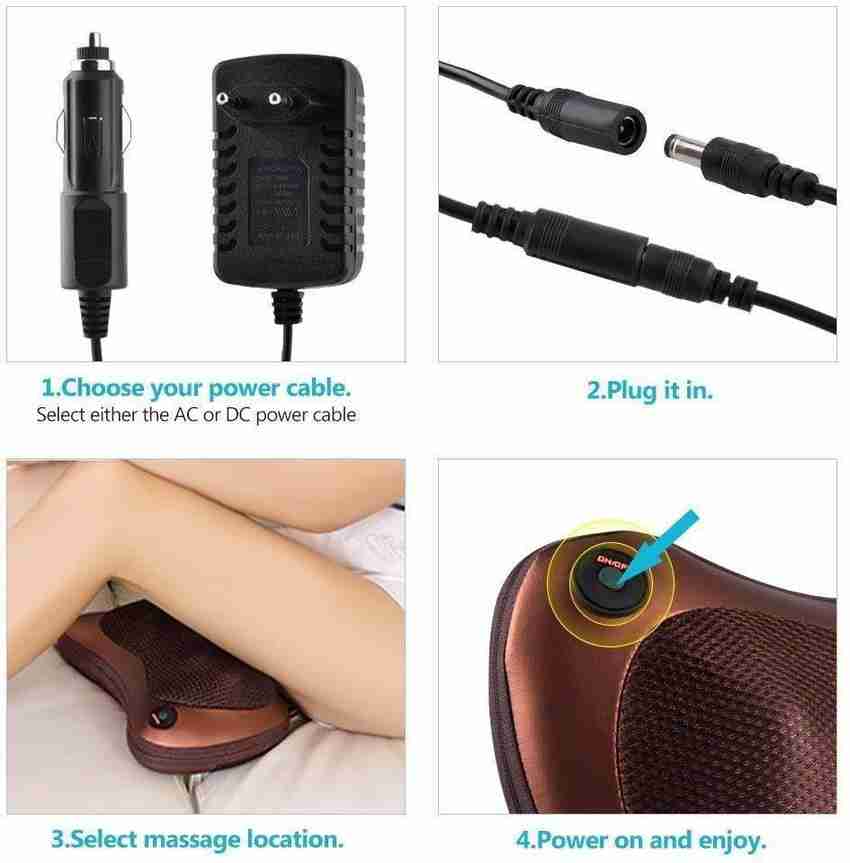 Portable electric infrared neck body hot sale massage pillow