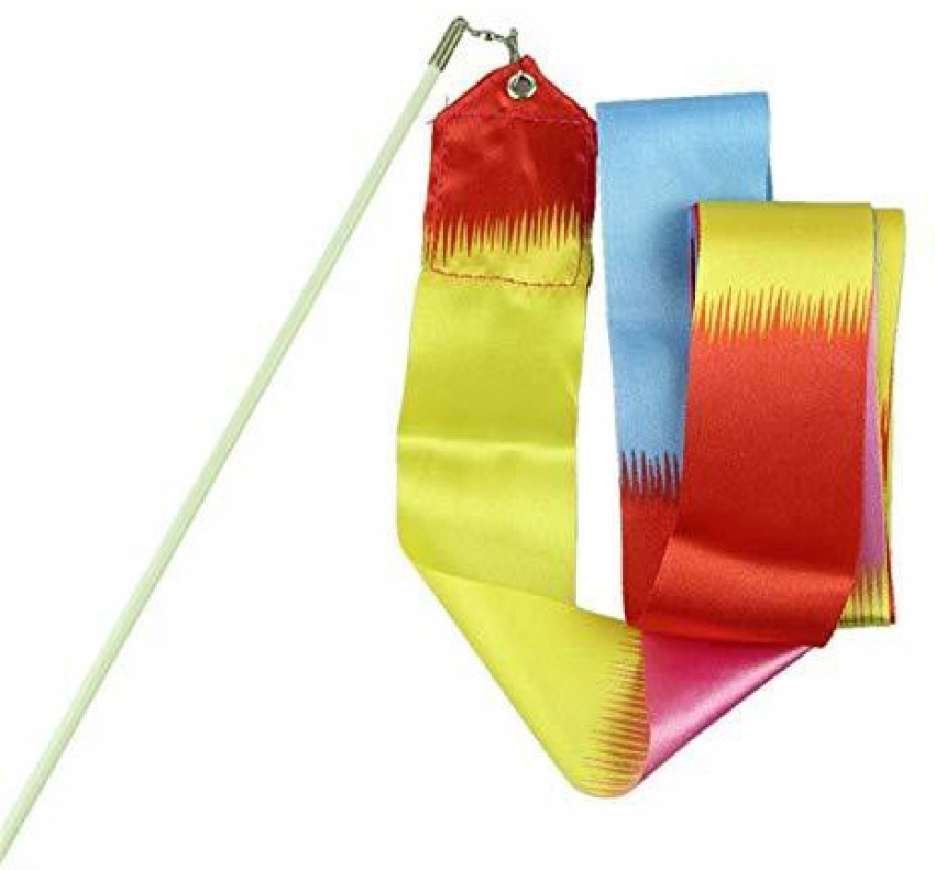 Buy Wholesale India Dance Ribbons Rainbow Streamer Rhythmic Gymnastics  Ribbon Baton White Fiber Glass Stick With Quality Material Stick For  Training & Ribbon at USD 0.75