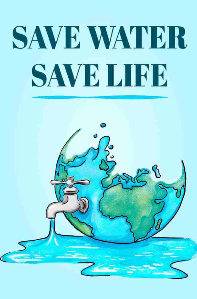 poster making save water save earth