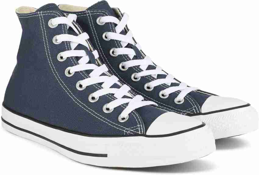 Dark blue high top clearance converse