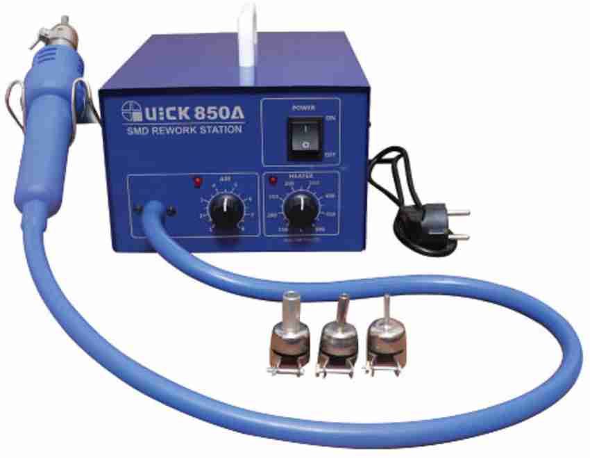 Quick 850A SMD Rework Station Hot Air Gun 270W 270 W Temperature Controlled Price in India Buy Quick 850A SMD Rework Station Hot Air Gun 270W 270 W Temperature Controlled online