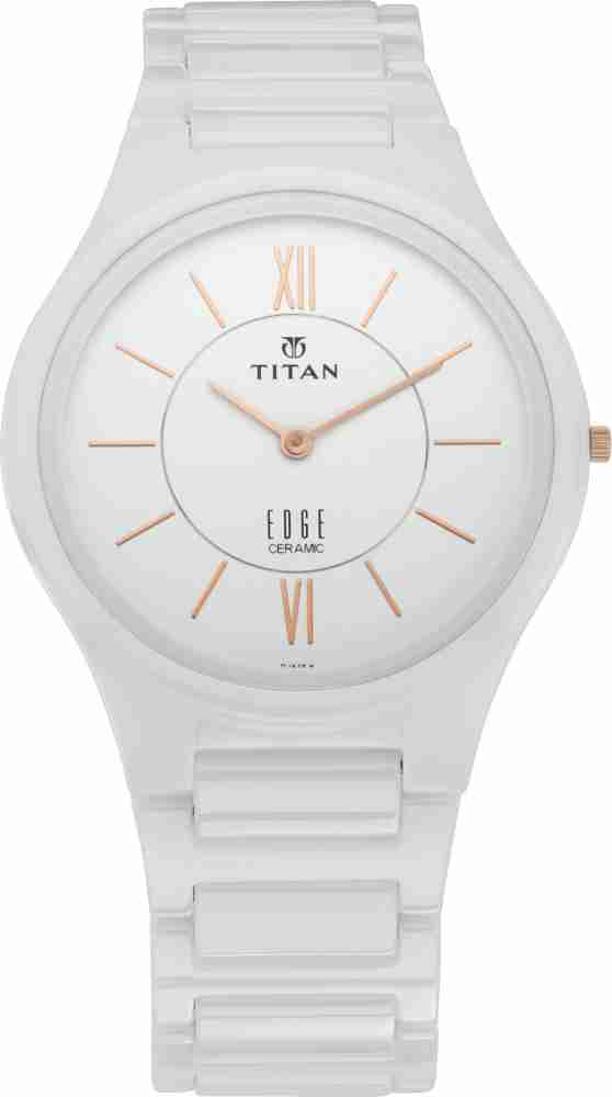 Titan edge ceramic white watch price hot sale