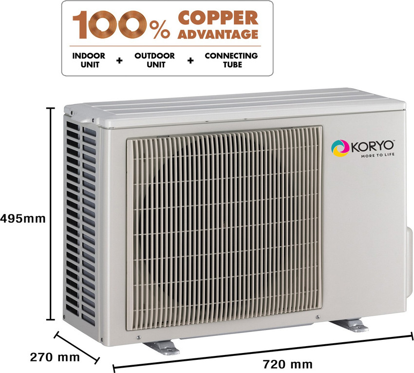Koryo ac best sale 1 ton price