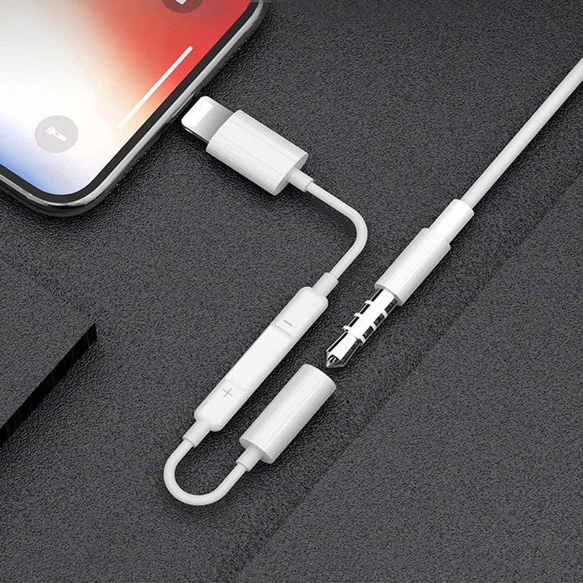 TECHGEAR Lightning Cable 0.3 m Lighting Connector Headset Jack