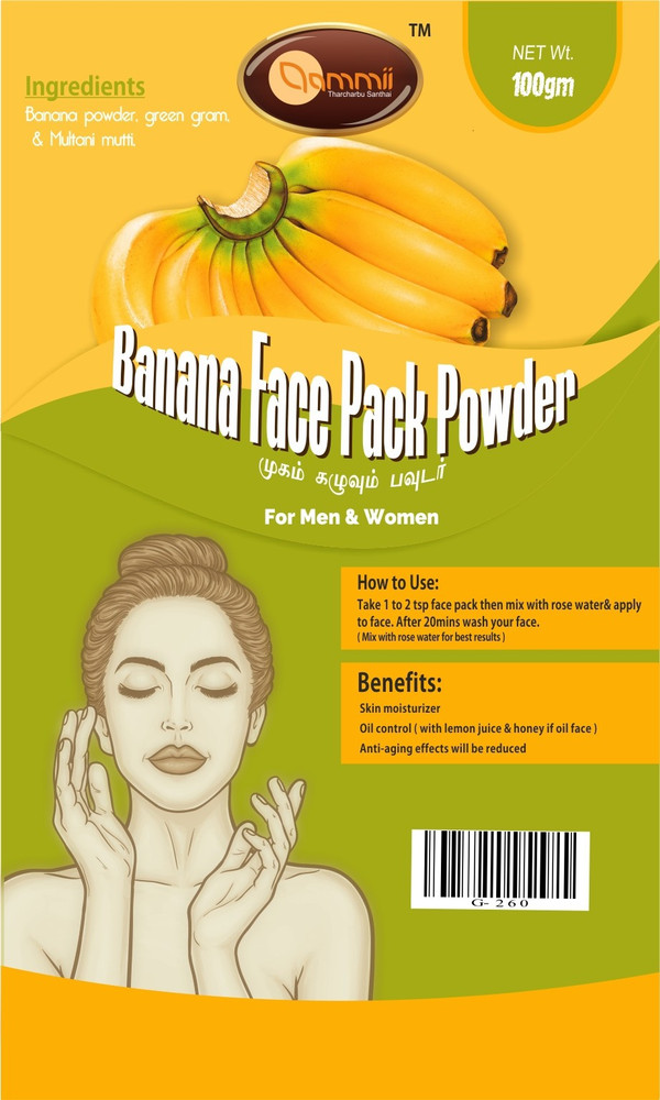 Aammii Tharcharbu Banana Face Pack Price in India Buy Aammii